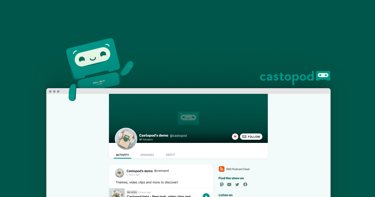 Castopod self-hosted podcast platform