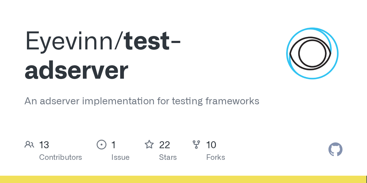 Eyevinn Test Adserver project overview
