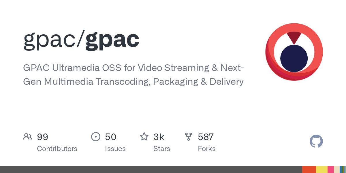 GPAC / MP4Box command-line media packager