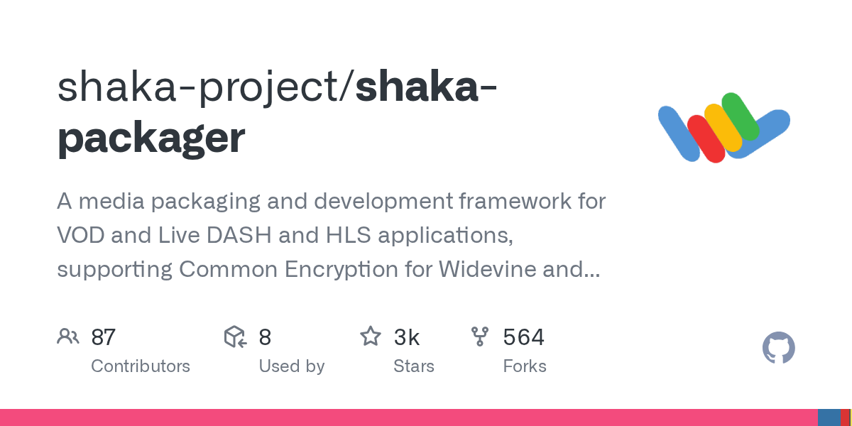 Shaka Packager command-line media packager
